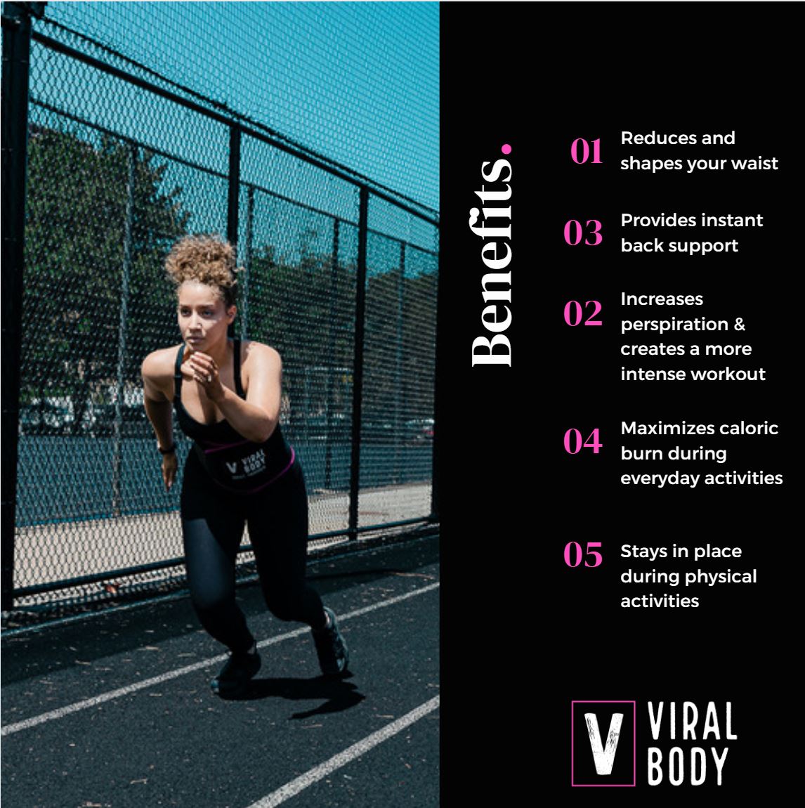 Viral Body® Pink Waist Trimmer